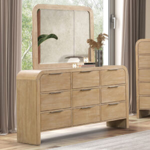 Handforth Transitional Wood Dresser – Natural Finish with Felt-Lined Drawer