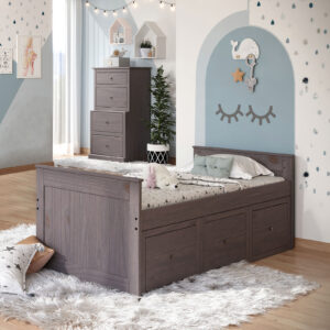 Twin Captain Bed, 5 of 5, Gray