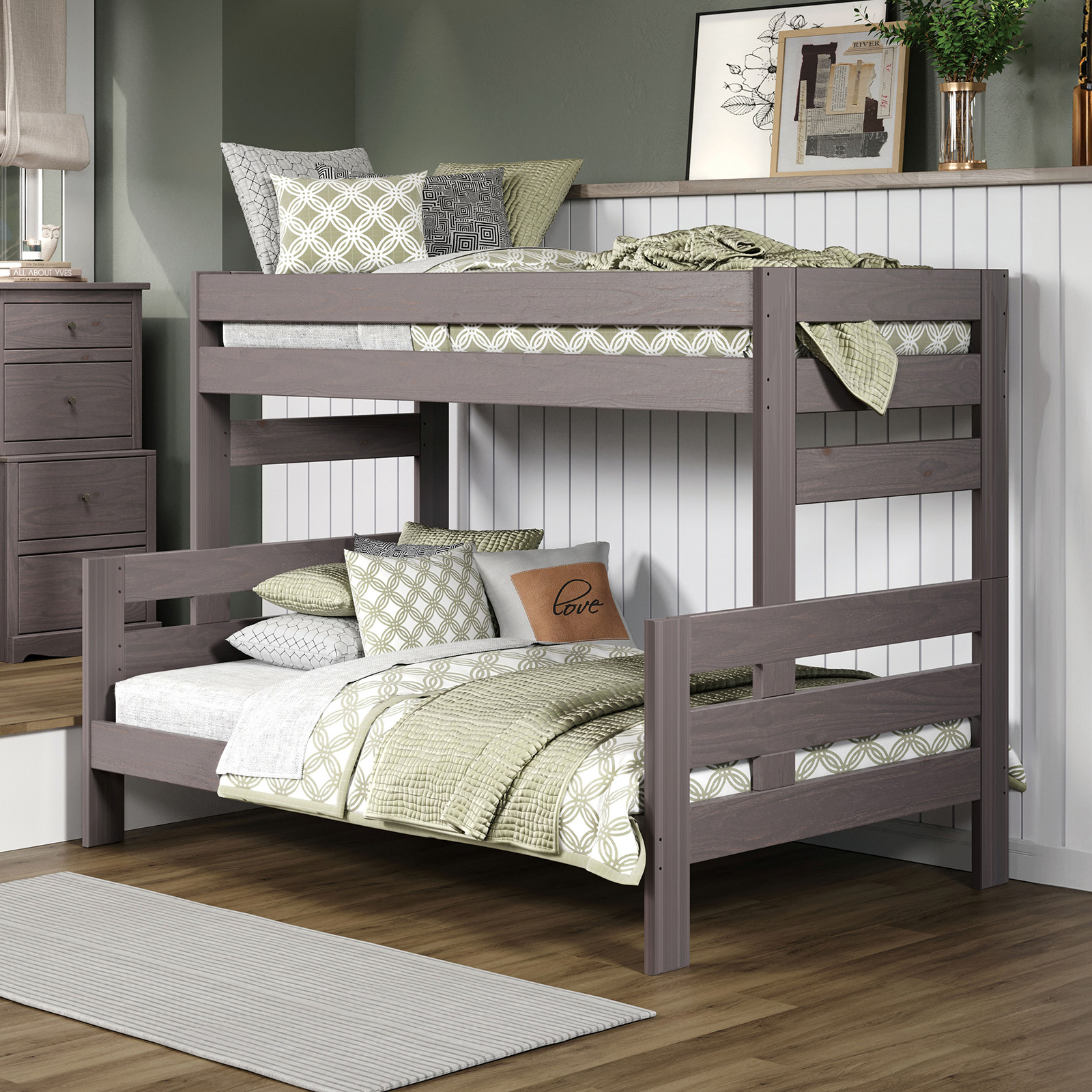 Twin/Full Bunkbed, 2 of 3, Gray