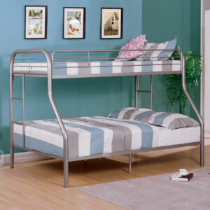 Twin/Full Bunk Bed (Box 1 Of 2), Silver