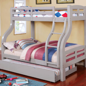 Twin/Full Bunk Bed, Gray