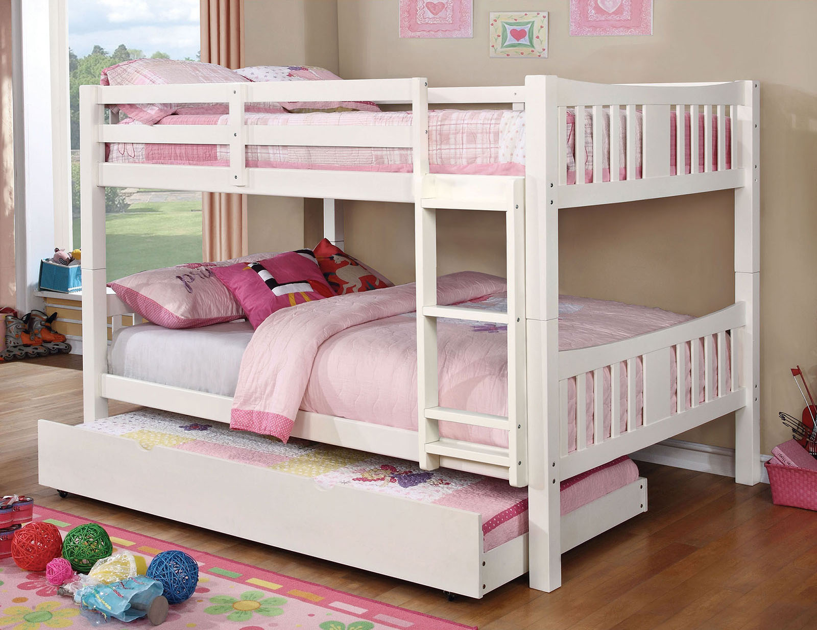 Full/Full Bunk Bed Bottom HB, FB, 14 Pc. Slats
