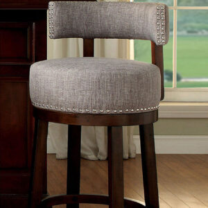 30" Bar Stool, Light Gray