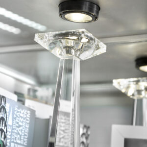 Curio Cabinet Top & Bottom Panel Shelf Glass