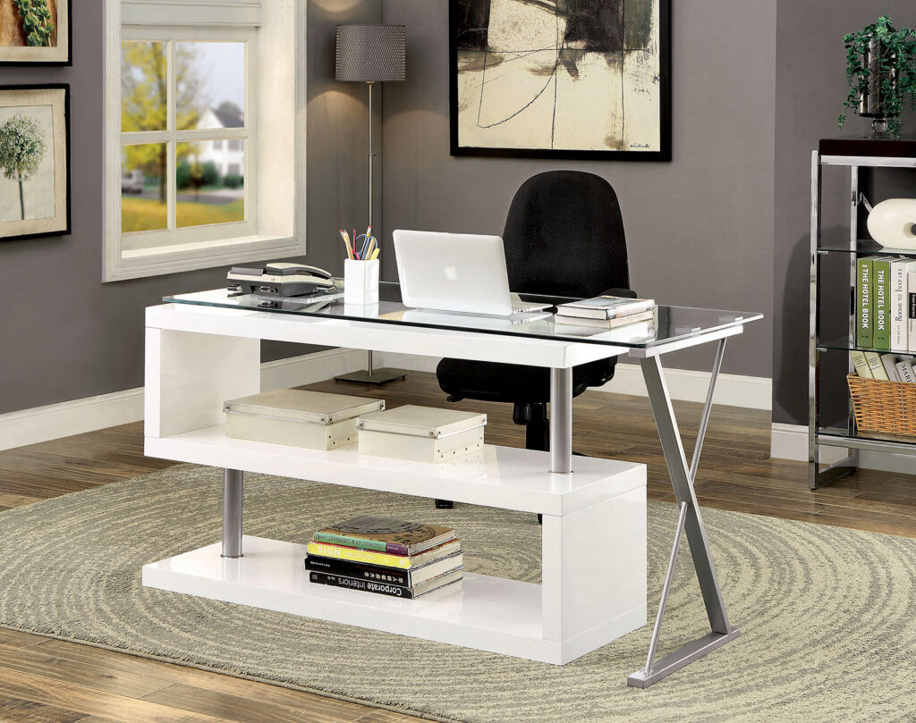 Acke Computer Desk, White