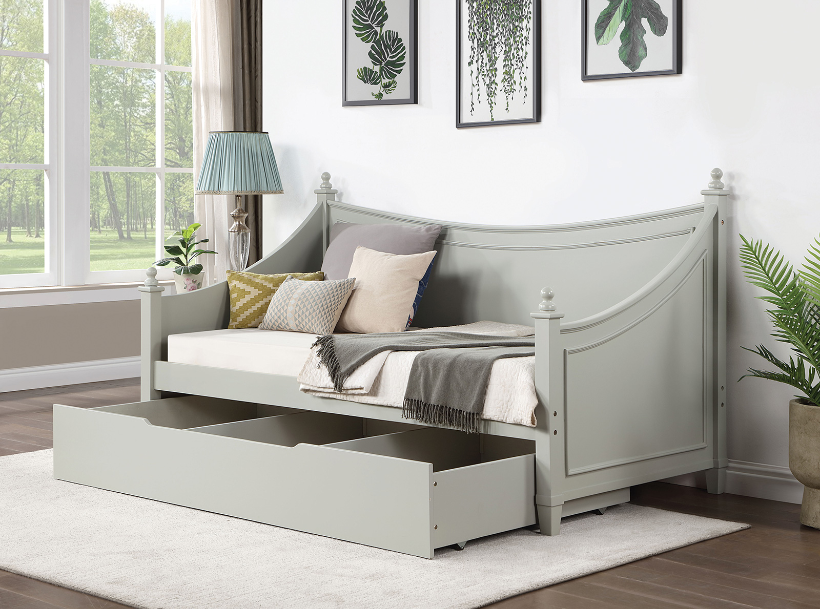 Twin Size Daybed - Rails,Back