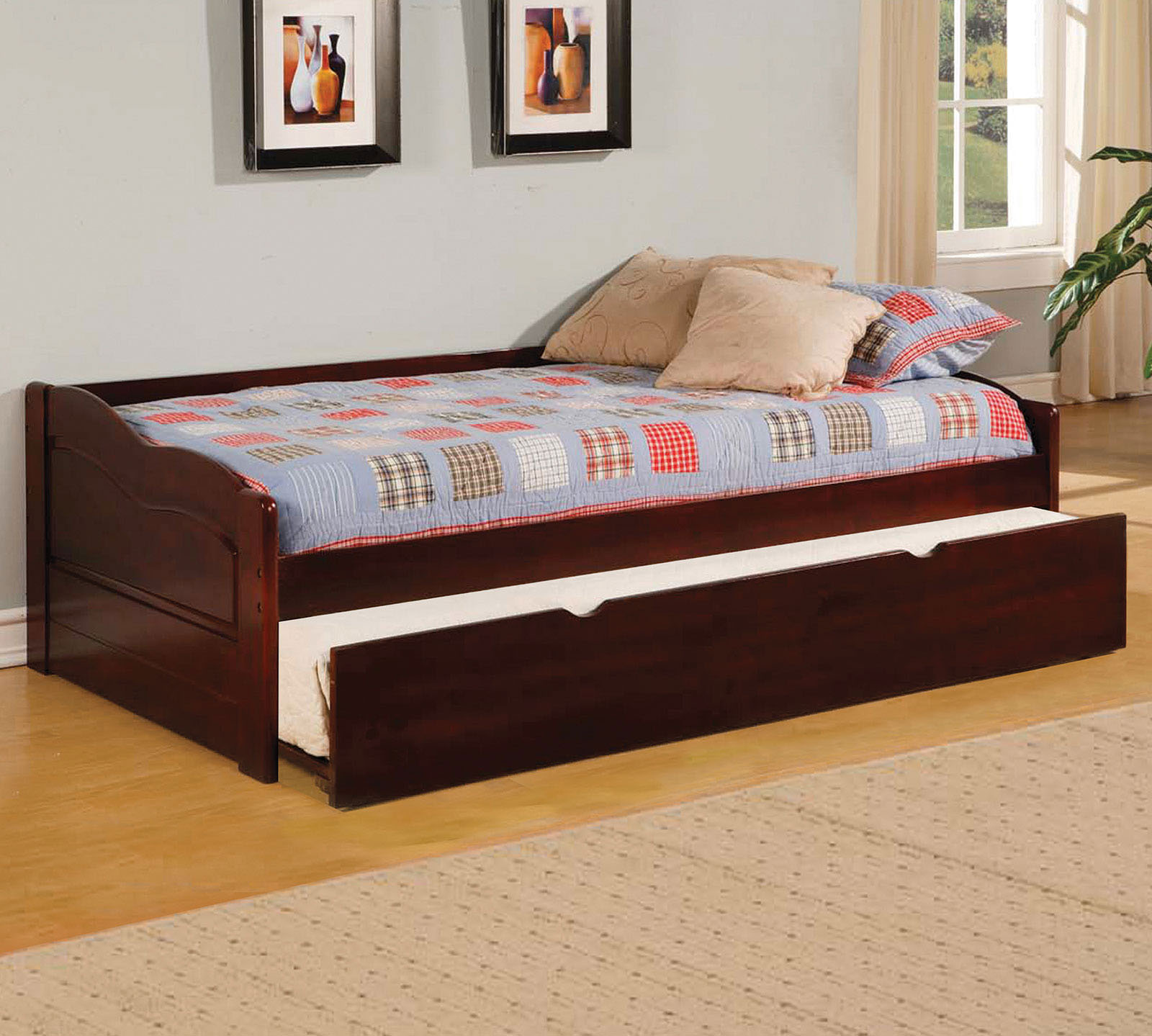 Daybed w/ Trundle, Cherry Finish