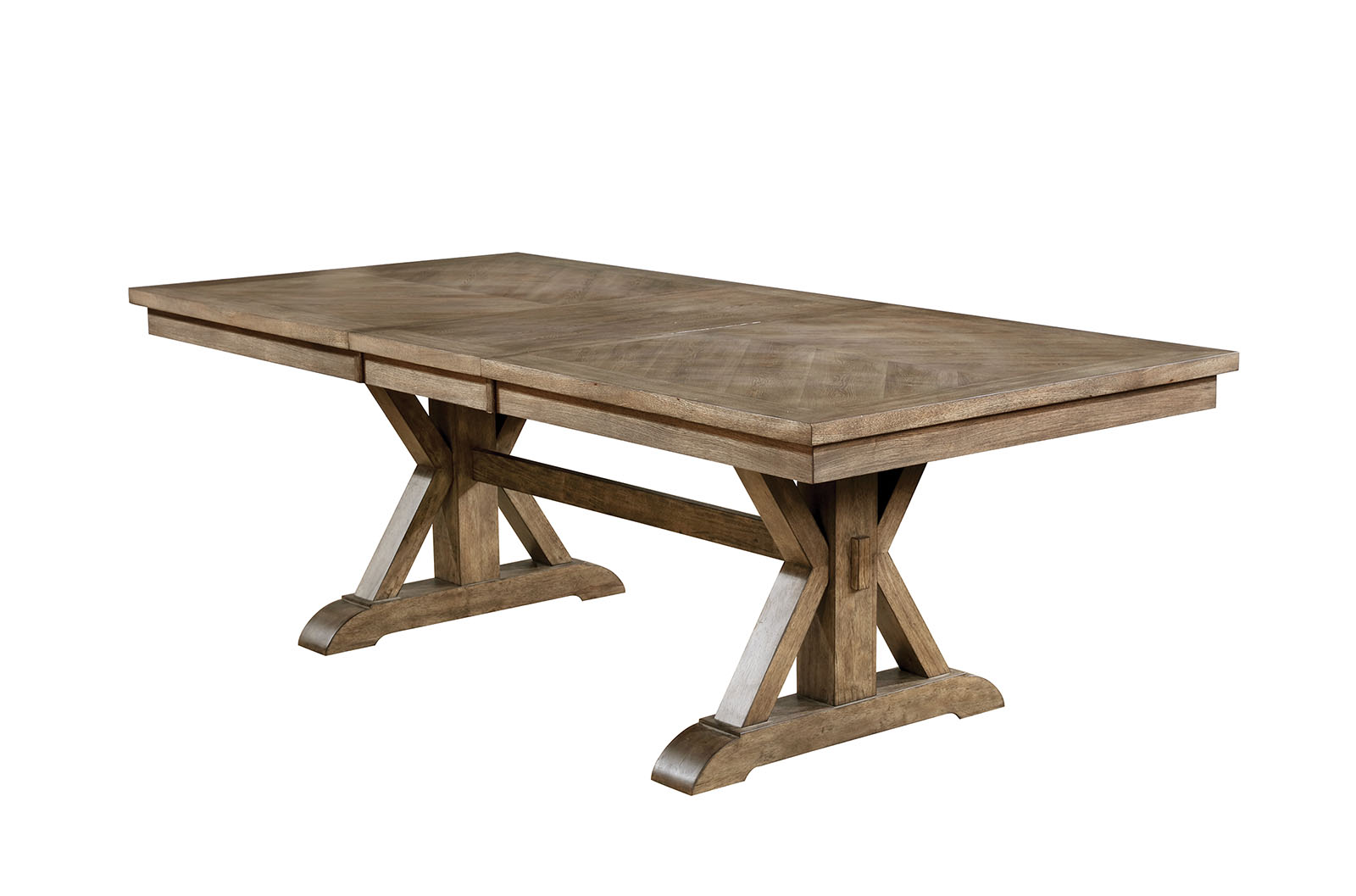 Dining Table Top w/ 1X18" Leaf, Connrcting Rod, Light Oak