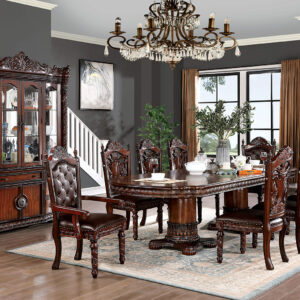 6 Pc. Dining Table Set (2AC+4SC)
