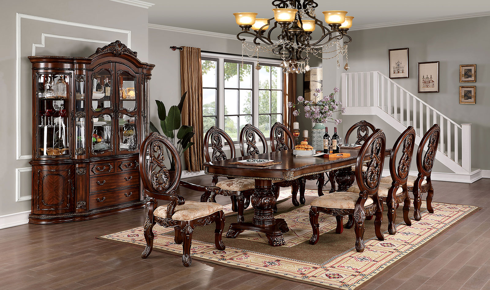 Dining table with 2*20"leaf - Top