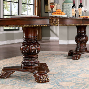 Dining table with 2*20"leaf - Pedestal & Base