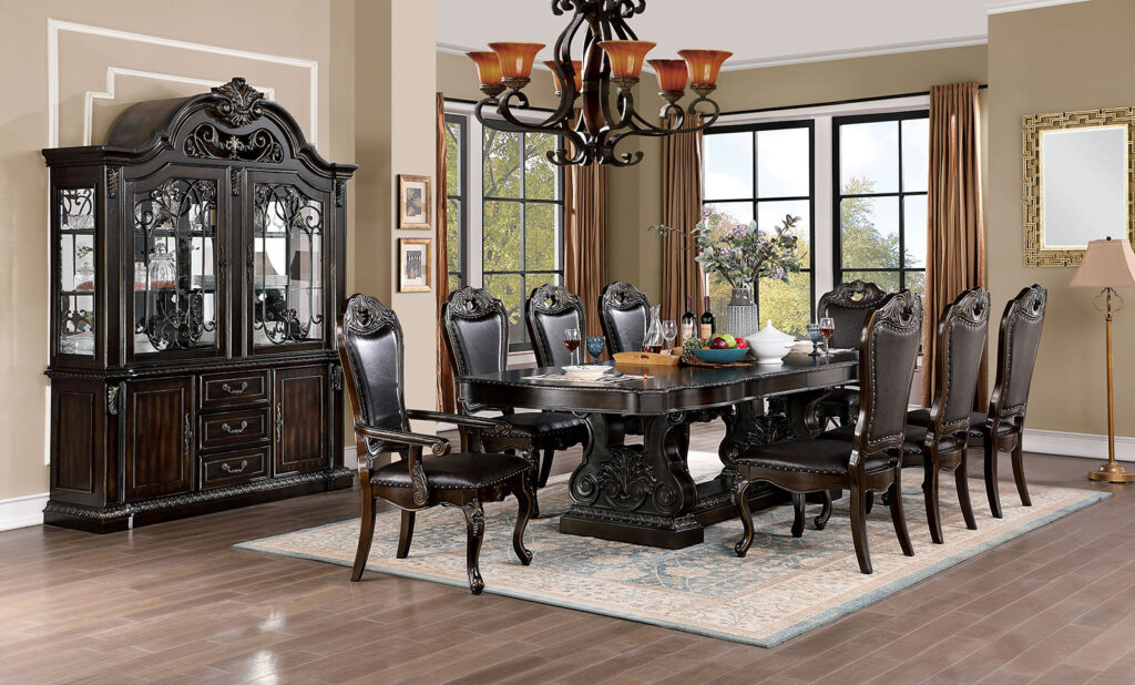 Dining table with 2*15"leaf - Base