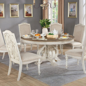 7 Pc. Round Dining Table Set