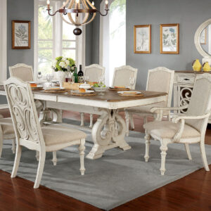 6 Pc. Dining Table Set (2AC+4SC)