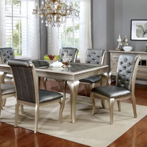 84" Dining Table, Champagne