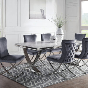 Dining Table Base, Chrome