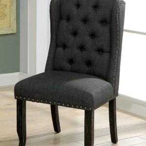 Wingback Chair, Dark Gray (2/CTN)