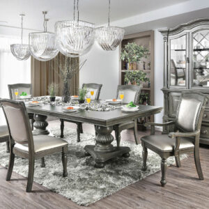 8 Pc. Dining Table Set (2AC+6SC)
