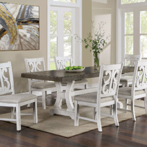 Dining table w/ 1*18" leaf - base