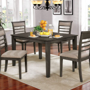 5 Pc. Dining Table Set, Weathered Gray