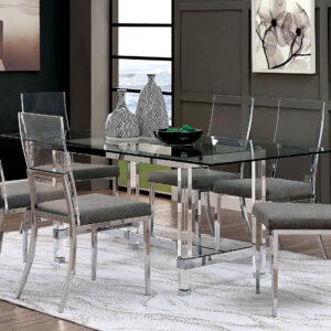 6 Pc. Dining Table Set, Black Chairs