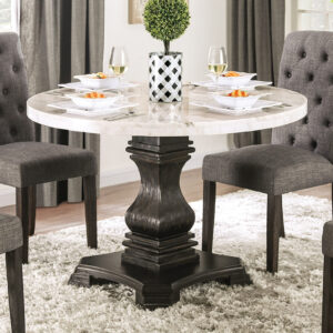 Round Dining Table Genuine Marble