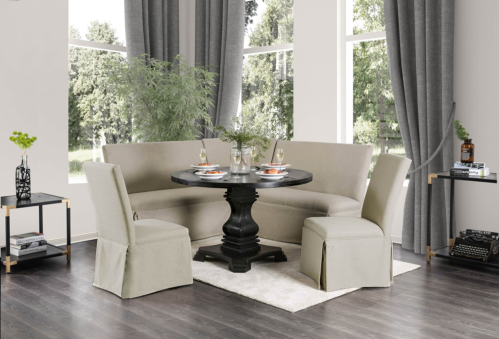 Round Dining Table Pedestal