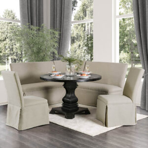 Round Table, Antique Black