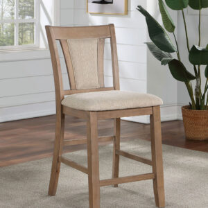 Counter Ht. Chair (2/CTN), Natural Tone/Beige