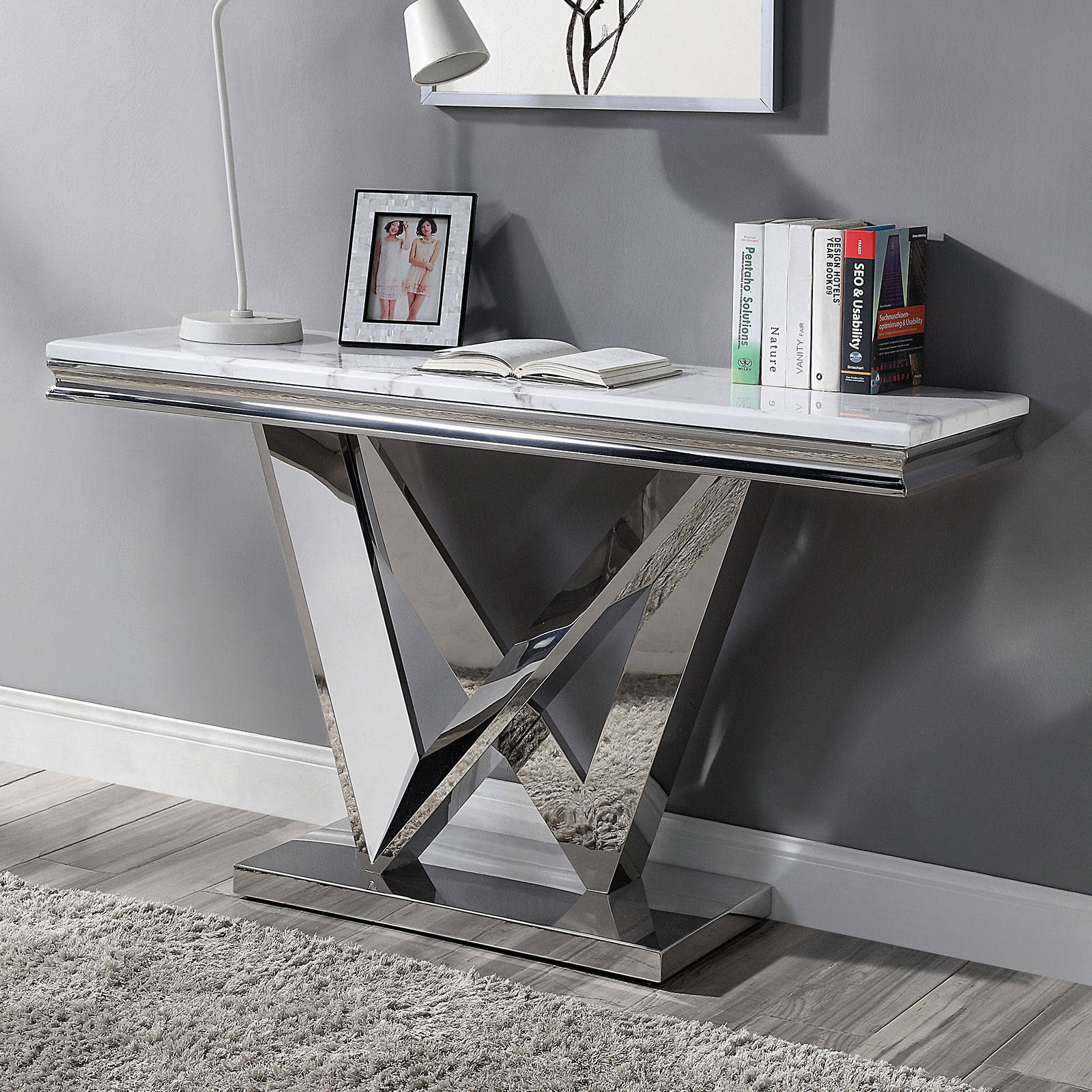 Sofa table 25mm artificial marble top