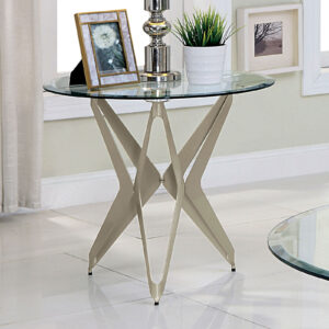 End Table w/ 8mm Tempered Clear Glass - Top