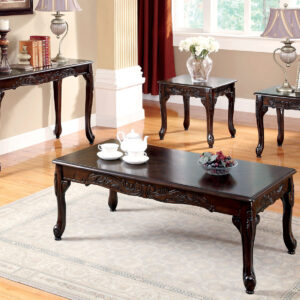 2 Pc. Table Set (1C+2E), Dark Cherry