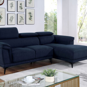 Sectional w/ Armless Chair, Navy