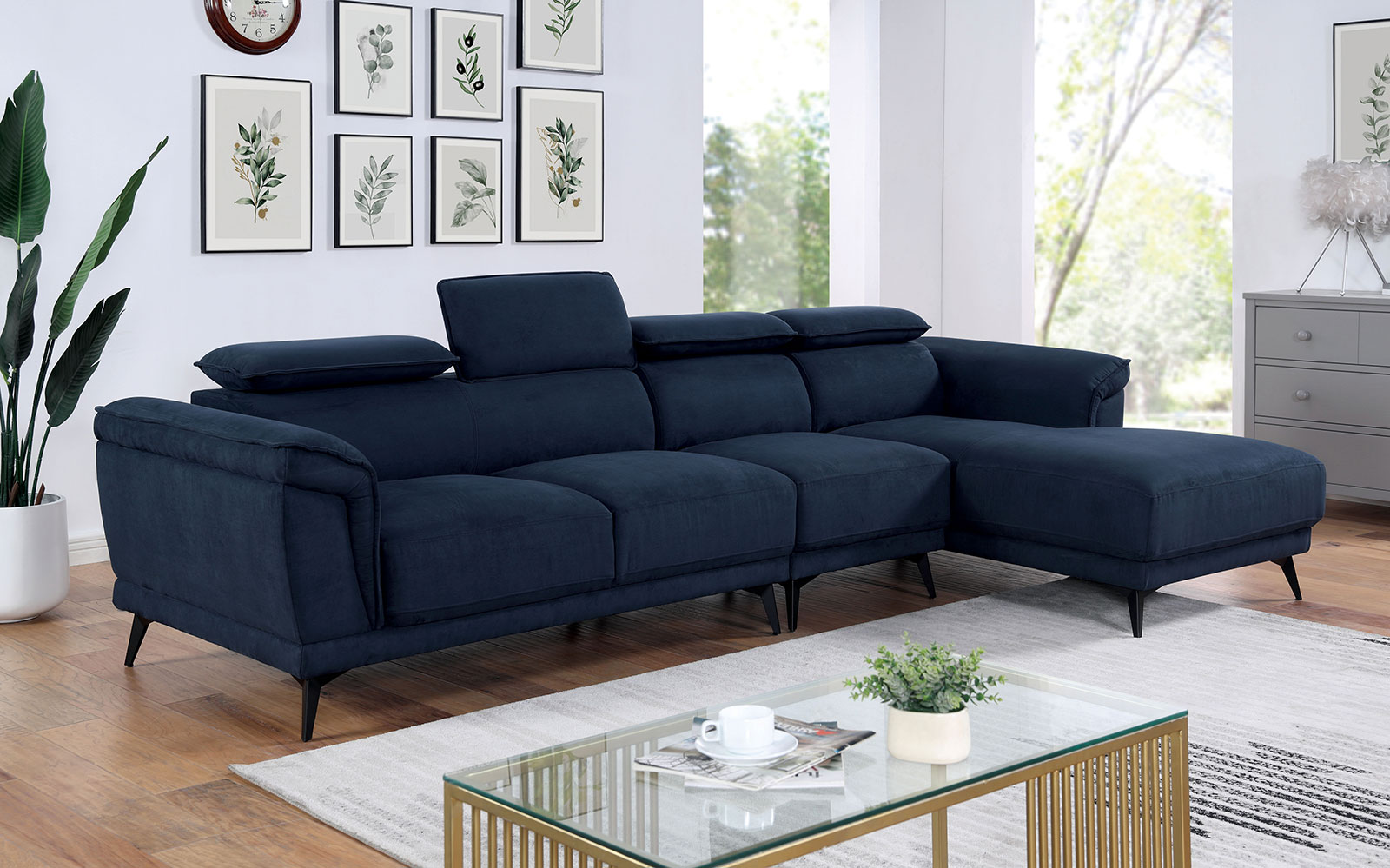Sectional Right chaise, Navy