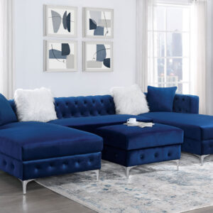 Sectional Left chaise w/ pillows, Navy