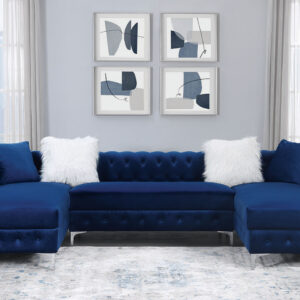 Sectional 1pc Left arm & 1pc right arm, Navy