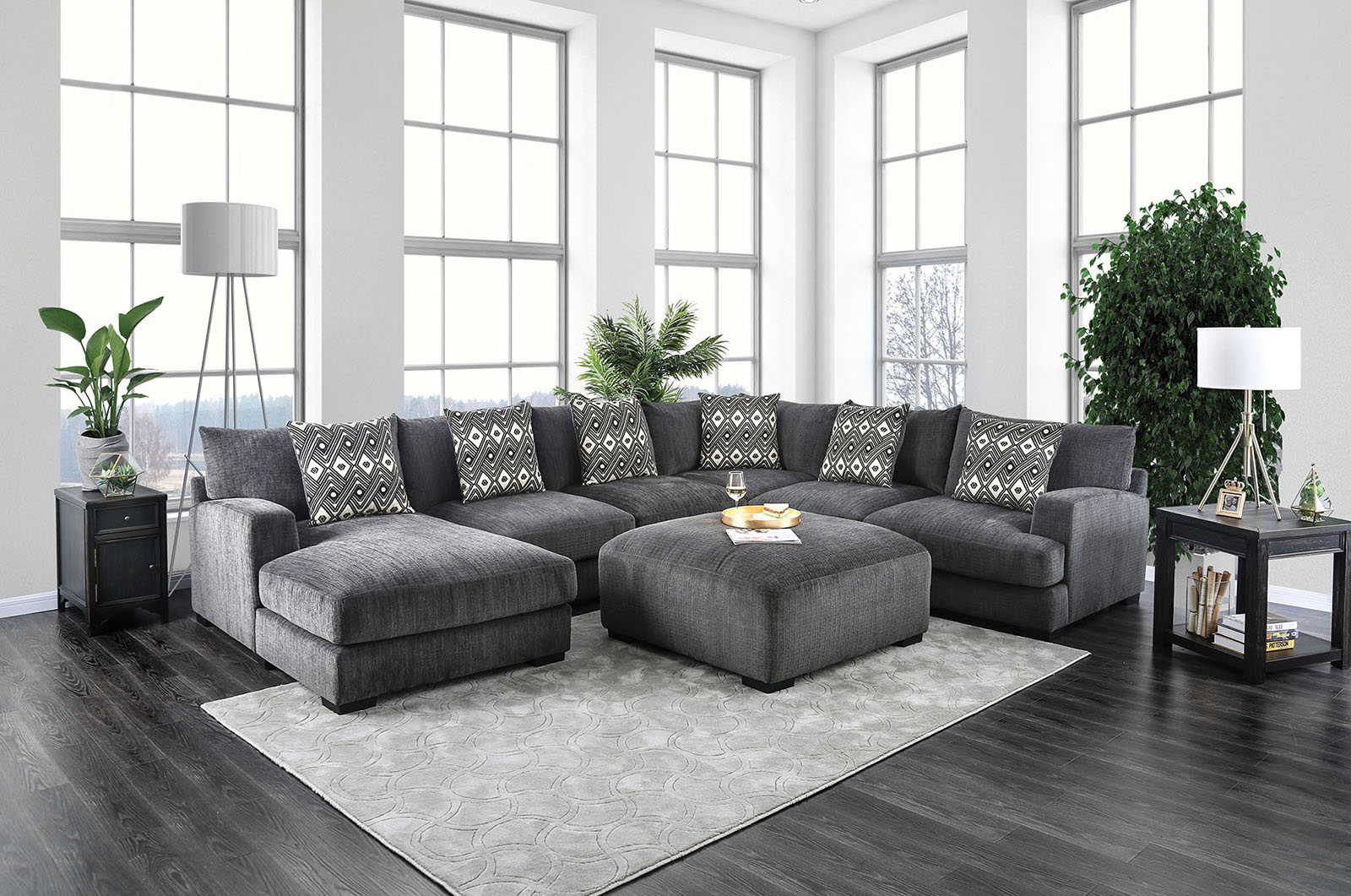 Left One Arm Loveseat w/ Pillow