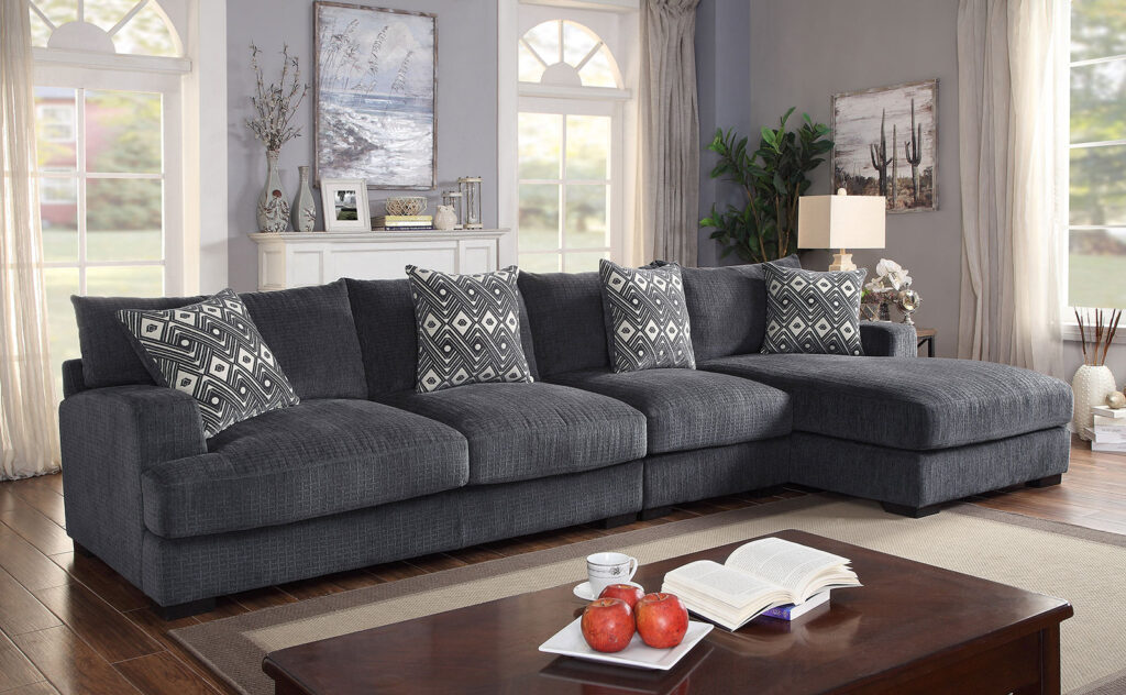Kaylee Large L-Shaped Sectional, Right Chaise