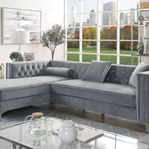 Sectional, Gray