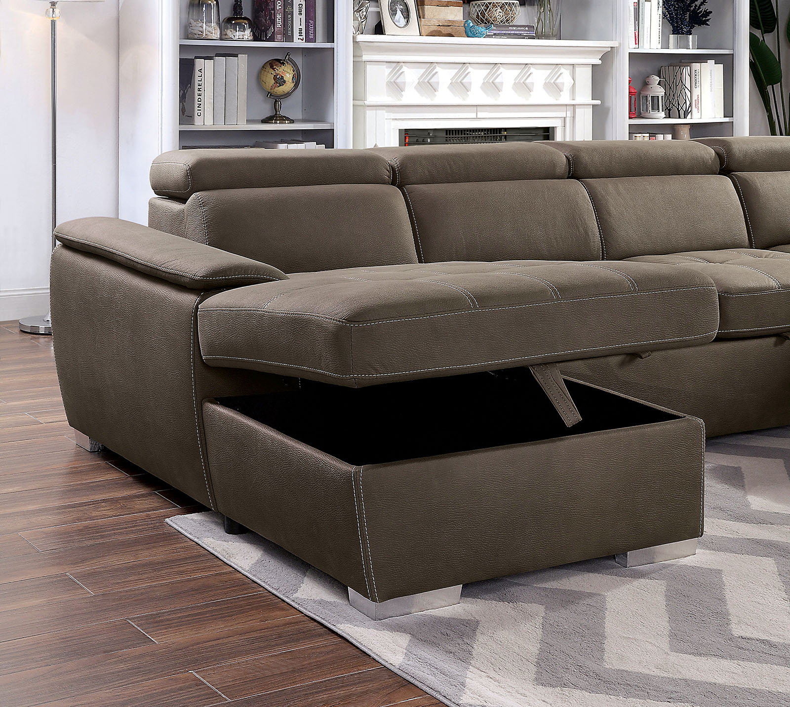 Armless Loveseat w/Pullout Sleeper