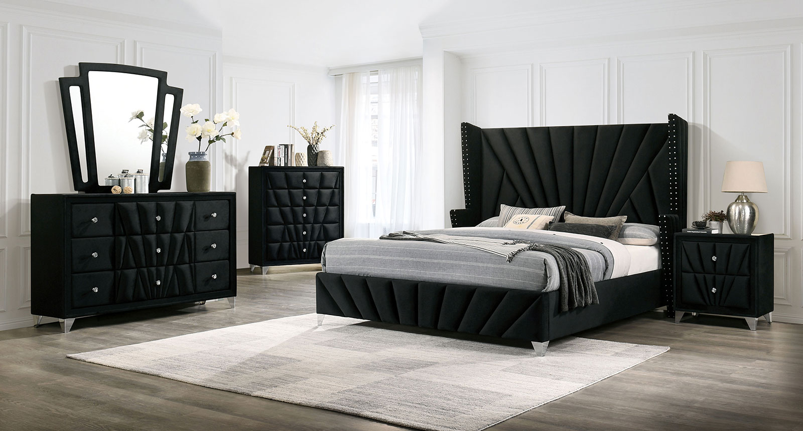 Upholstered Queen size bed HB