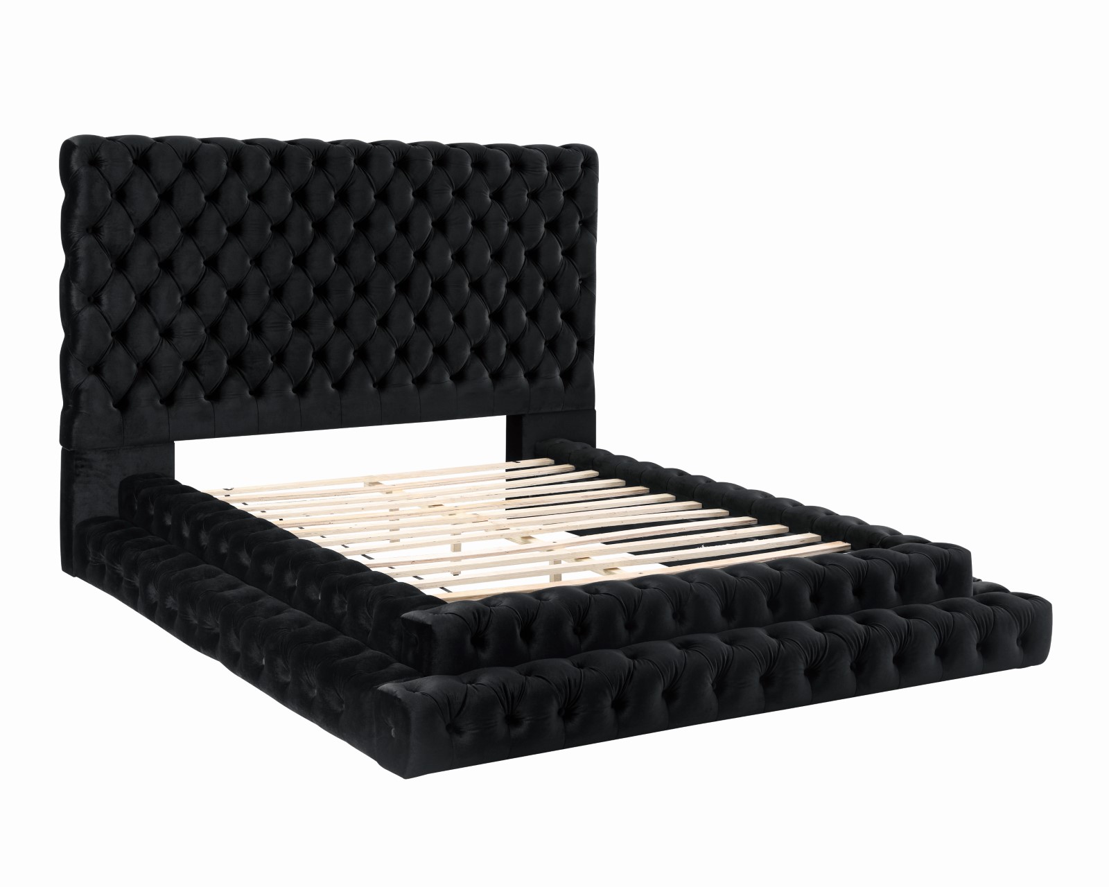 E.King Bed HB panel, 13pcs Slats