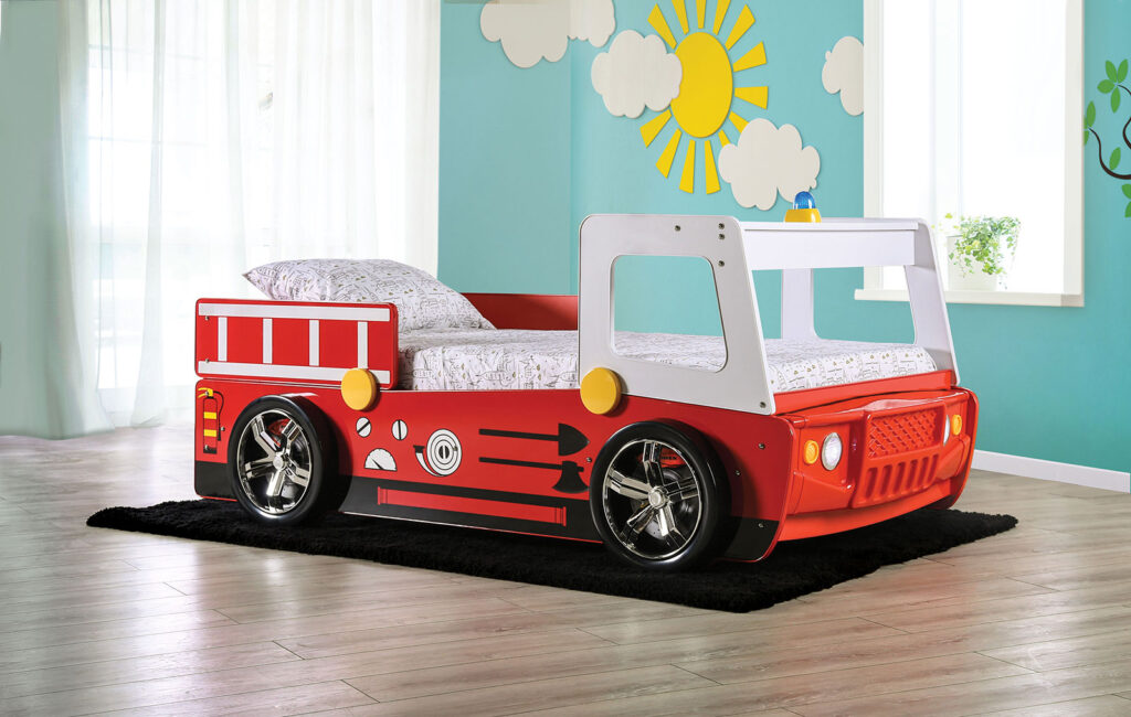 Firestall Twin Bed w/ 5" Mattress