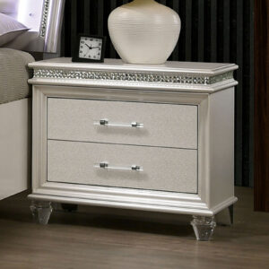 Nightstand, Pearl White