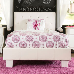 Twin Bed, White