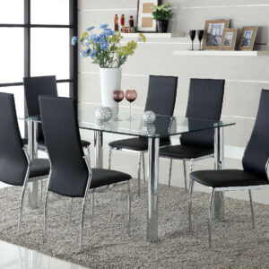 Glass Top Dining Table
