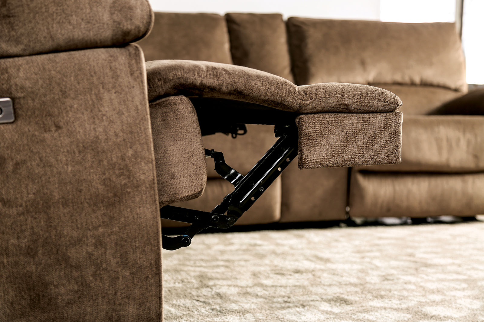 Power Sectional, Brown