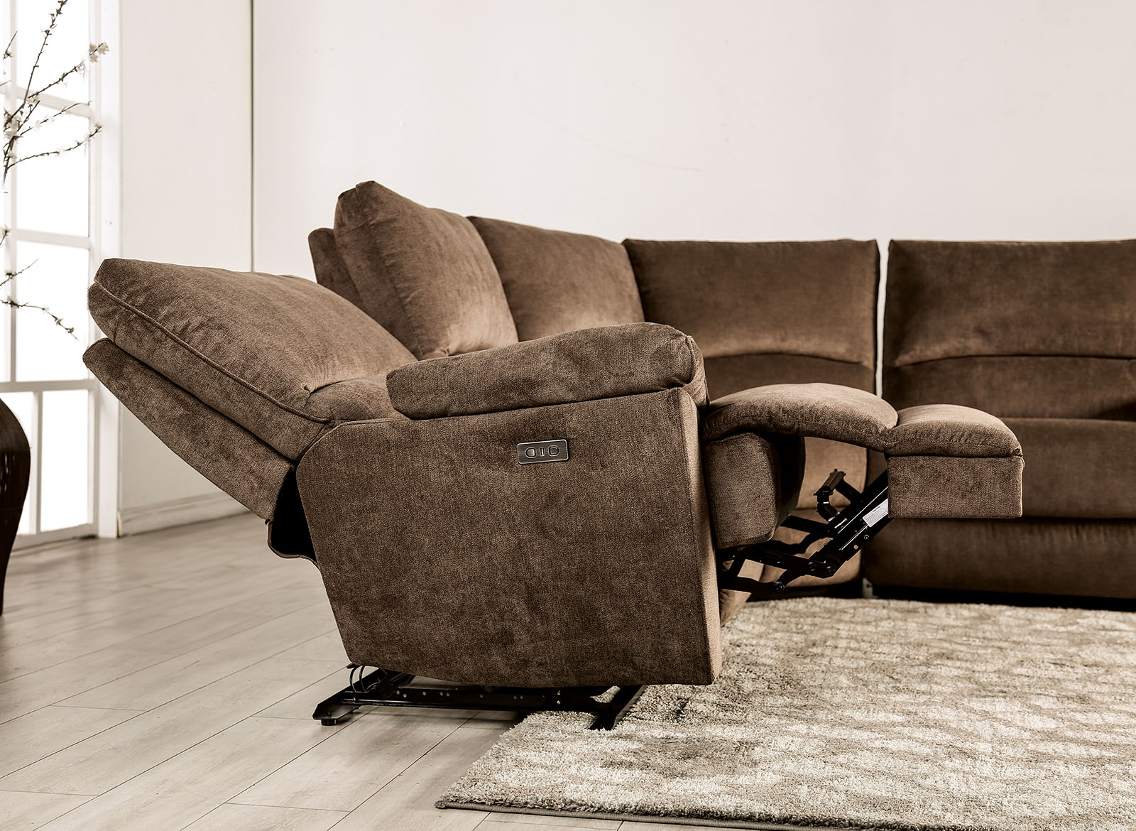 Power Sectional, Brown