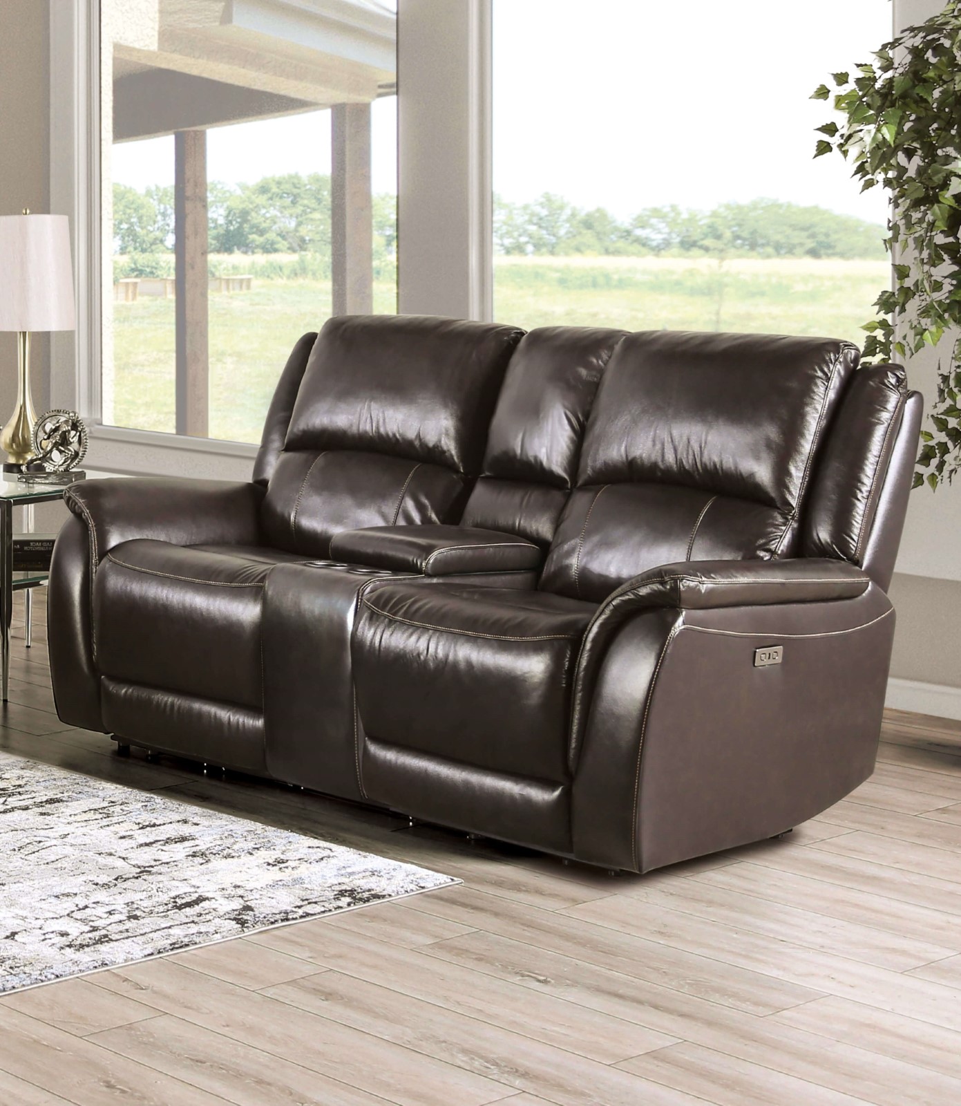 Power Loveseat, Espresso