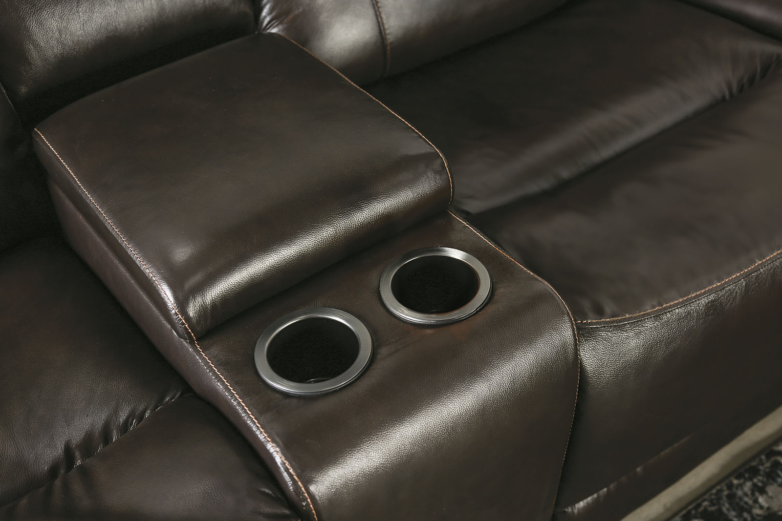 Power Sectional, Espresso